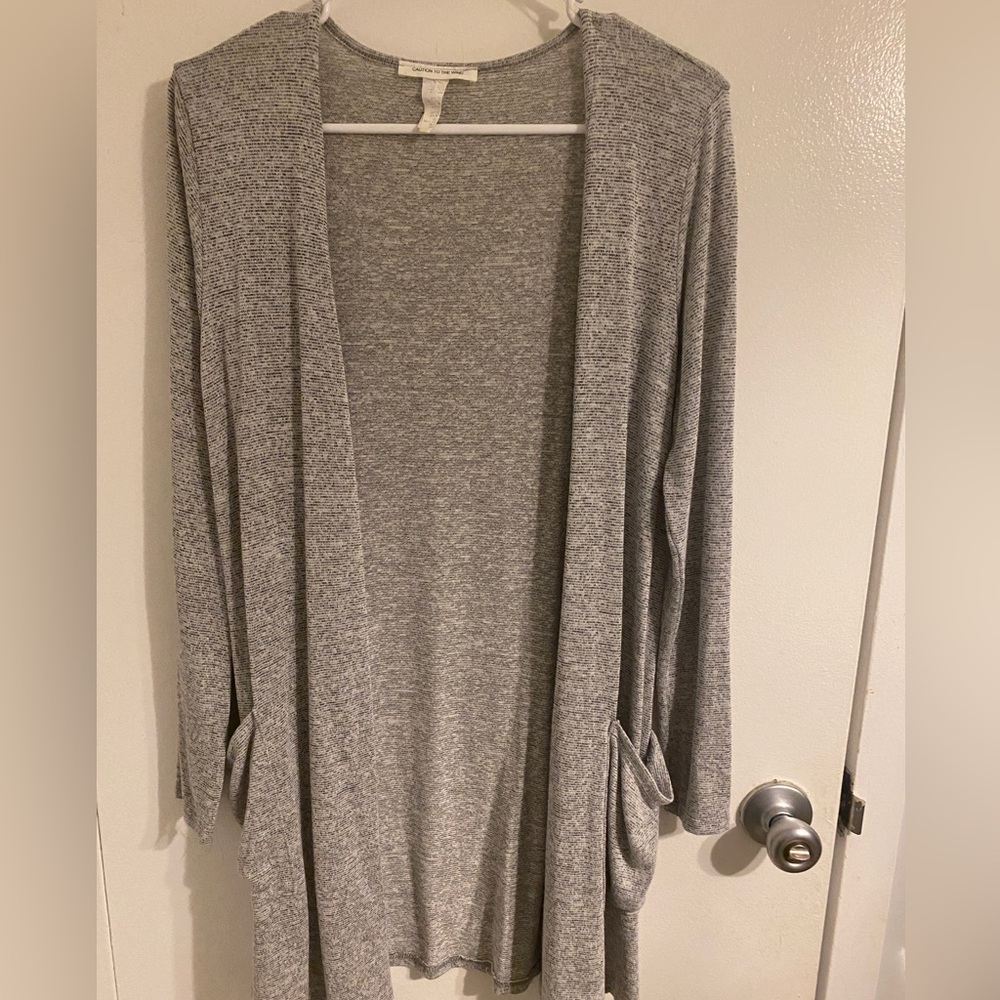 Lightweight gray cardigan